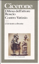 Copertina  Difesa dell'attore Roscio ; Contro Vatinio